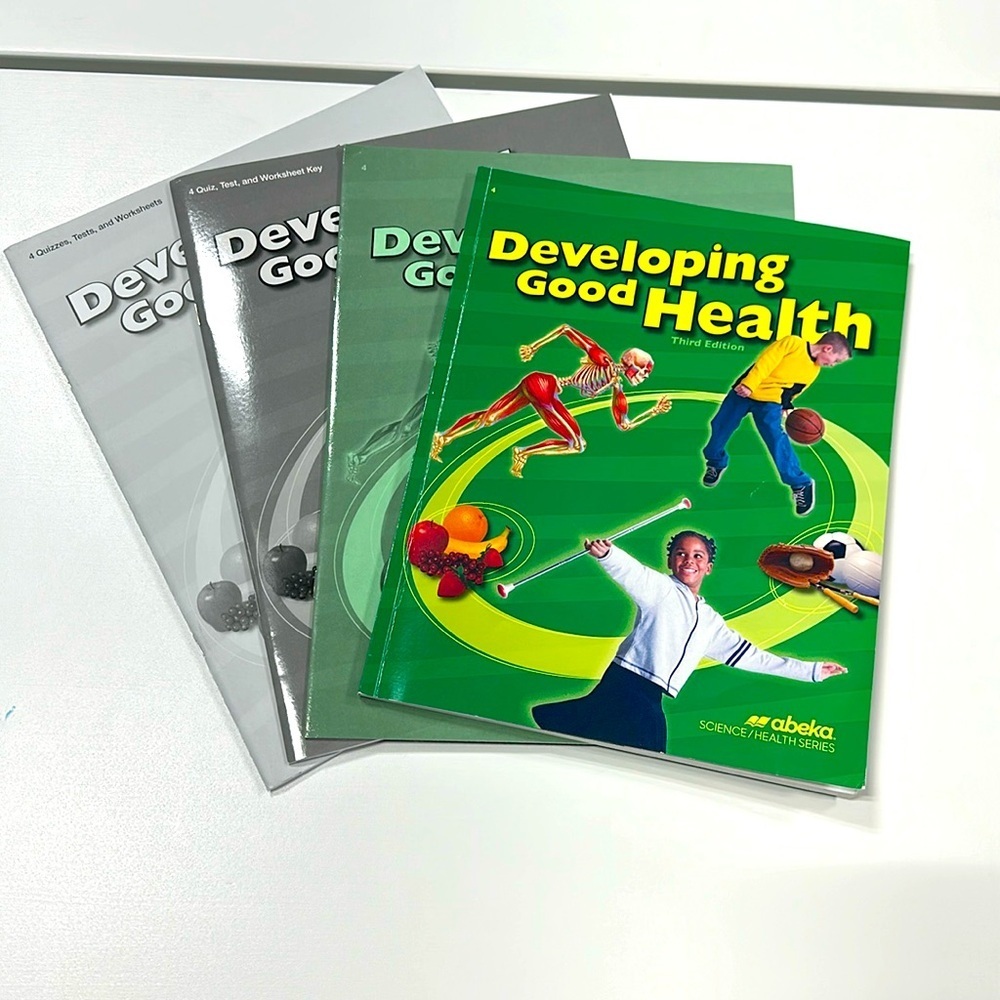 Grade 4 Abeka developing good health books​